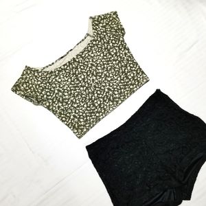 Off Shoulder Crop Top